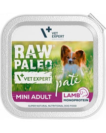 RAW PALEO Pate Adult Mini Lamb 150 g pasztet dla psów ras małych jagnięcia