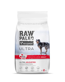 Ultra Beef Medium&Large Adult 2kg dla psów dorosłych ras średnich i dużych wołowina