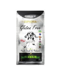 EUPHORIA Gluten Free z jagnięciną dla psów małych i średnich ras 12 kg