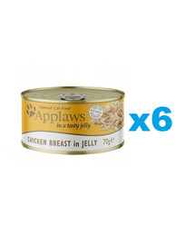 APPLAWS Cat Adult Chicken Breast in Jelly kurczak w galaretce 6x70g