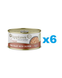 APPLAWS Cat Senior Tuna with Salmon in Jelly tuńczyk z łososiem w galaretce dla seniora 6x70g