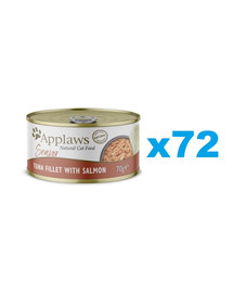 APPLAWS Cat Senior Tuna with Salmon in Jelly tuńczyk z łososiem w galaretce dla seniora 72x70g