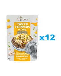 APPLAWS Taste Toppers in Gravy Chicken topper z kurczakiem i dynią w galaretce 12x85 g