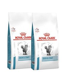 ROYAL CANIN VHN Cat Skin & Coat 2 x 400 g dietetyczna karma dla kotów z wrażliwą skórą