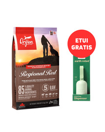 ORIJEN Regional Red 11,4 kg + EARTH RATED Etui - Woreczki Bezzapachowe 15 szt. GRATIS