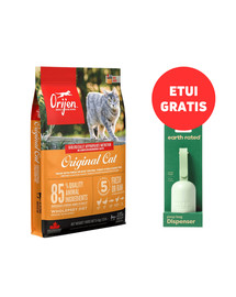 ORIJEN Original Cat 5,4 kg + EARTH RATED Etui - Woreczki Bezzapachowe 15 szt. GRATIS