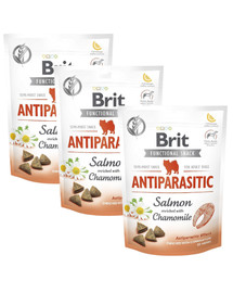 BRIT Care Dog Functional snack antiparasitic 3x150 g przysmaki z łososiem przeciw pasożytom