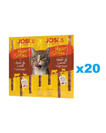 JOSERA JosiCat Meat Sticks pałeczki z wołowiną i jagnięciną dla kota 20x35g