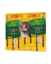 JosiCat Meat Sticks pałeczki z kurczakiem i kaczką dla kota 35g
