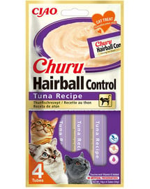 Churu Hairball Tuna 4x14 g przysmak odkłaczający z tuńczykiem