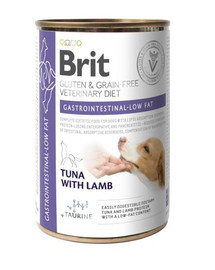 Grain Free Veterinary Diets Gastrointestinal Low Fat 400 g tuńczyk z jagnięciną