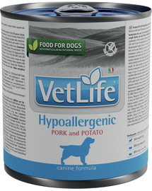 Vet Life Natural Diet Dog Hypoallergenic Pork & Potato 300 g