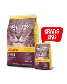 JOSERA Cat Carismo Senior 10 kg sucha karma dla kotów starszych + 2 kg karmy GRATIS