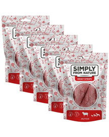 SIMPLY FROM NATURE Meat Strips Mięsne paski z baraniny dla psów 5x80 g