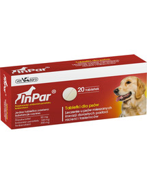 InPar Tabletki na odrobaczanie psa pasożyty wewnętrzne 20 tab.