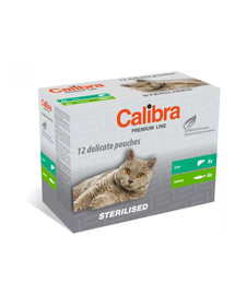 Cat Premium Line Sterilised Multipack 12x100 g saszetki dla sterylizowanych kotów