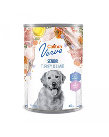 Dog Verve GF Senior Turkey&Lamb 400 g bezzbożowa mokra karma z indykiem i jagnięciną dla starszych psów