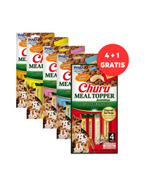 INABA Dog Meal Topper Mix 4 x 4x14g dla psa + 1 dodatek GRATIS
