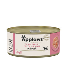 APPLAWS Cat Adult Tuna with Prawn in Broth tuńczyk i krewetki w bulionie 70g