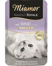 Ragout Royale in Jelly Beef Kitten saszetka w galaretce wołowina dla kociąt 100 g