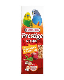 Prestige Sticks 2 kolby z warzywami i mniszkiem dla małych papug 60g