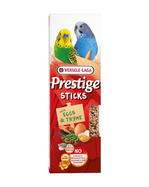 Prestige Sticks 2 kolby z jajkami i tymiankiem dla małych papug 60g