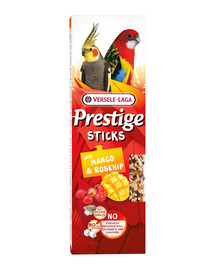 Prestige Sticks 2 kolby z mango i dziką różą dla średnich papug 140g