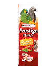 Prestige Sticks 2 kolby z warzywami i mniszkiem dla dużych papug 140g