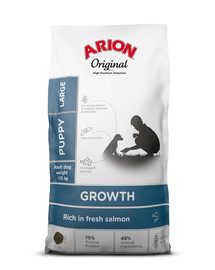 Original Growth Puppy Large Salmon Rice 12 kg