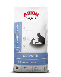 Original Growth Puppy Medium Chicken Rice 12 kg