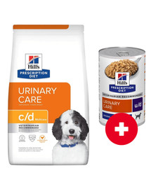 HILL'S Prescription Diet C/D Urinary Care Multicare 4 kg dla psów z problemami z układem moczowym + 1 puszka GRATIS