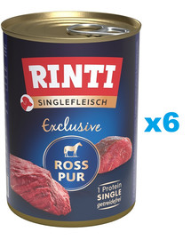 RINTI Singlefleisch Exclusive 6x400 g monobiałkowa karma dla psów