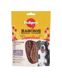PEDIGREE Ranchos Superfoods 70g karma uzupełniająca dla dorosłych psów z indykiem, żurawiną i ryżem