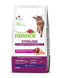 Natural Cat Sterilised Adult z szynką 1.5kg