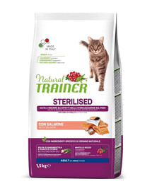 Natural Cat Sterilised Adult z łososiem 1.5kg