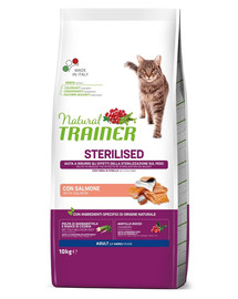 Natural Cat Sterilised Adult z łososiem 10kg