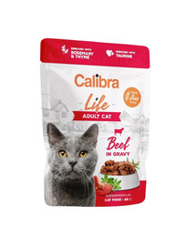 CALIBRA Cat Life Pouch Adult in gravy 85 g saszetki w sosie dla kotów