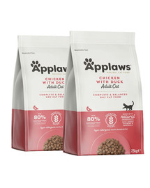 APPLAWS Dry cat Adult kurczak i kaczka karma dla dorosłych kotów 15 kg (2 x 7,5 kg)