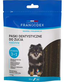 Paski do gryzienia XS na brzydki zapach z pyska 114 g/15 szt.
