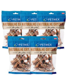 PETMEX Łapa kurza 5x100g naturalny gryzak dla psa