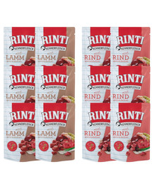 RINTI Kennerfleisch Mix smaków Wołowina Jagnięcina saszetki dla psa 12x400 g