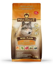 WOLFSBLUT Wide Plain Senior sucha karma dla starszych psów alergików z koniną i słodkimi ziemniakami 12,5 kg