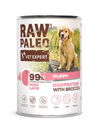 RAW PALEO Duoprotein Puppy 400g karma mokra dla szczeniąt