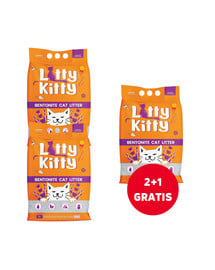 LITTY KITTY Bentonite Żwirek bentonitowy lawendowy 5 l (4 kg) 2+1 GRATIS