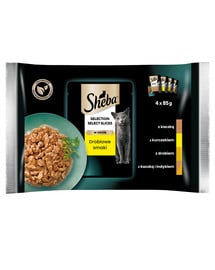 Selection Select Slices Drobiowe Smaki 4x85g mokra karma z kaczką, kurczakiem, drobiem, kaczką i indykiem dla kota