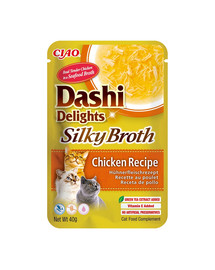 INABA Cat Dashi Delights Silky Broth uzupełniająca mokra karma w bulionie dla kotów 40g