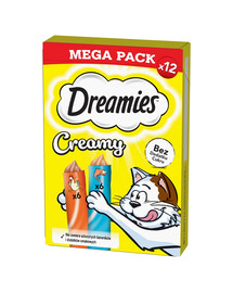 Creamy MEGA PACK karma uzupełniająca z kurczakiem i z łososiem 12x10 g
