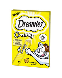 DREAMIES Creamy karma uzupełniająca z pysznym serem dla kota 4x10 g