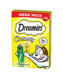 Creamy MEGA PACK karma uzupełniająca z serem i z kocimiętką 12x10 g