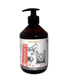 EUPHORIA Salmon Oil 500 ml olej z łososia dla psów i kotów